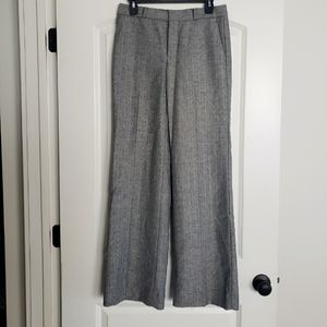 BR Wool Herringbone Wide Leg Pants